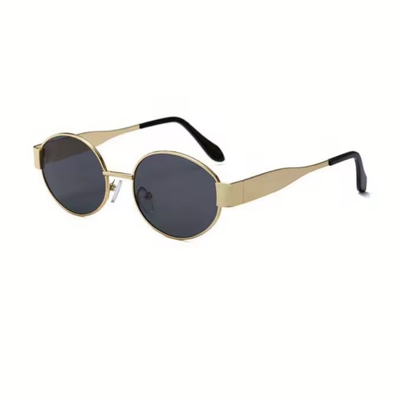 Retro Trendy Famous Black Gold Sunglasses - Picture 2 of 16